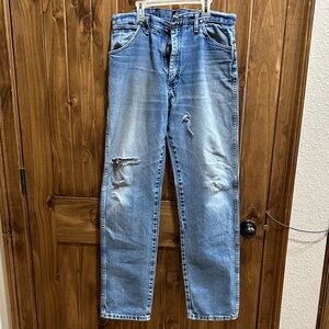 Wrangler Men's Light Blue Bootcut Jeans